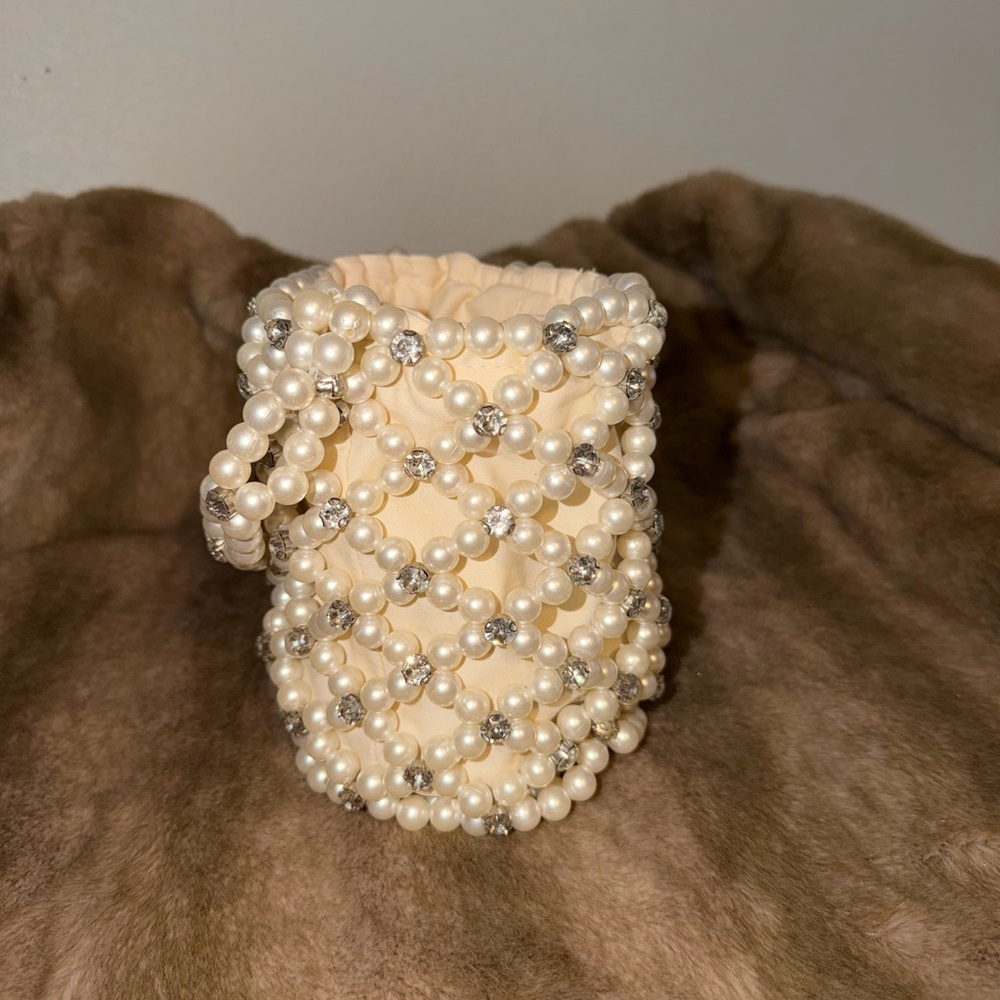 A New Day pearl and diamonds handbag
